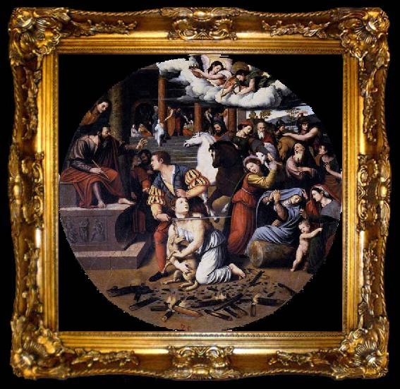 framed  Juan Vicente Masip Martyrdom of St Agnes, ta009-2